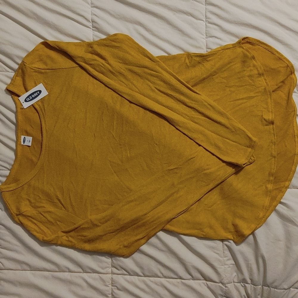Old Navy Mustard Yellow Long Sleeve